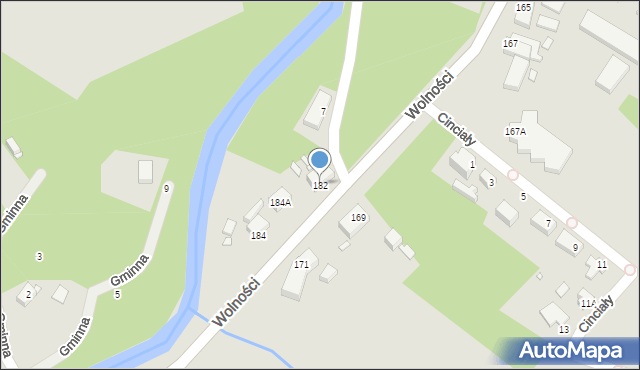 Jelenia Góra, Wolności, 182, mapa Jelenia Góra