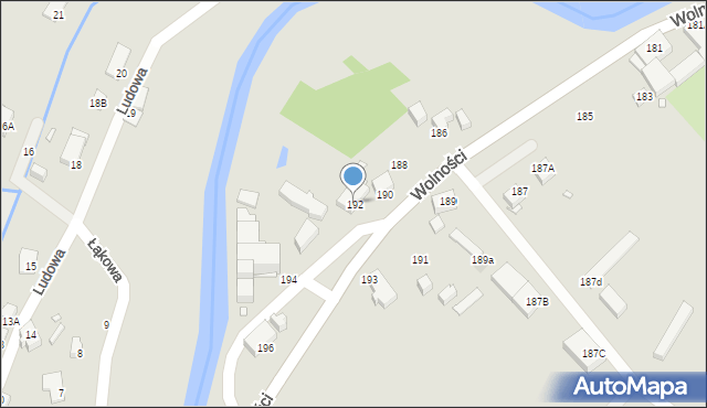 Jelenia Góra, Wolności, 192, mapa Jelenia Góra