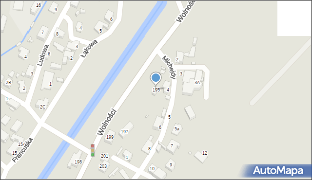 Jelenia Góra, Wolności, 195, mapa Jelenia Góra