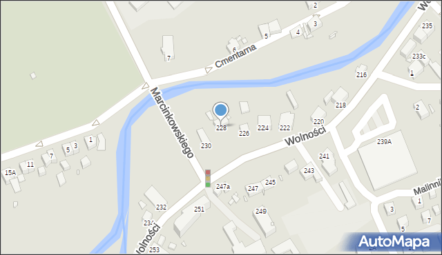 Jelenia Góra, Wolności, 228, mapa Jelenia Góra