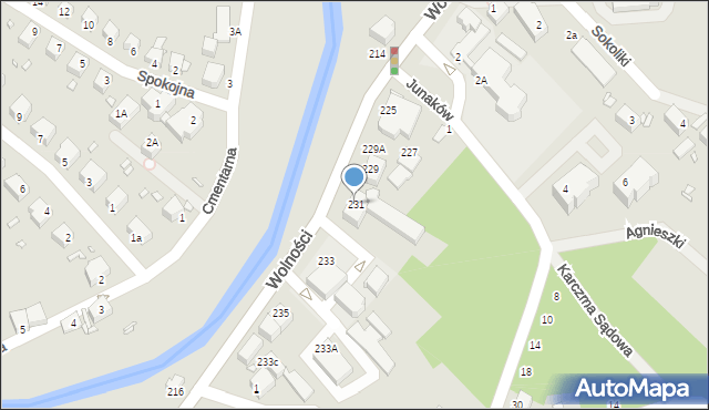 Jelenia Góra, Wolności, 231, mapa Jelenia Góra