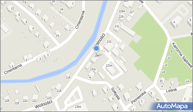 Jelenia Góra, Wolności, 235, mapa Jelenia Góra