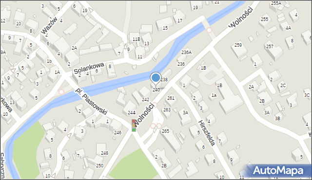Jelenia Góra, Wolności, 240, mapa Jelenia Góra