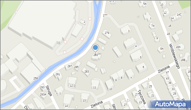 Jelenia Góra, Wolności, 281, mapa Jelenia Góra