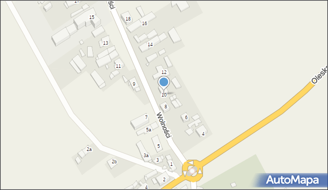 Jełowa, Wolności, 10, mapa Jełowa