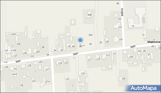 Jesionka, Wojska Polskiego, 86, mapa Jesionka