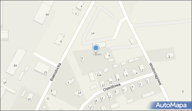 Juchnowiec Górny, Wodociągowa, 4a, mapa Juchnowiec Górny