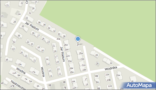 Juszkowo, Wodnika, 27a, mapa Juszkowo