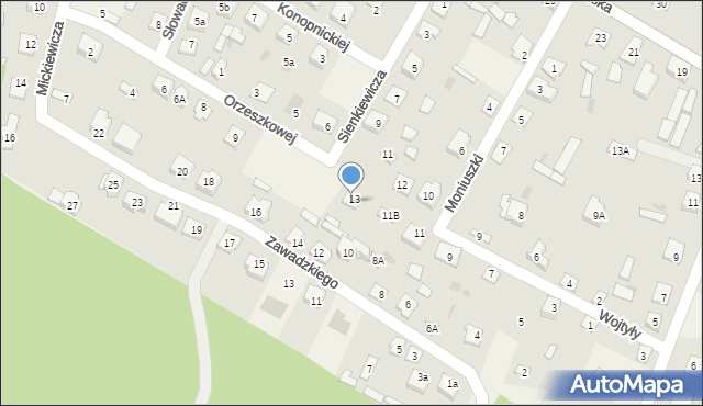 Kadzidło, Wojtyły Karola, 15, mapa Kadzidło