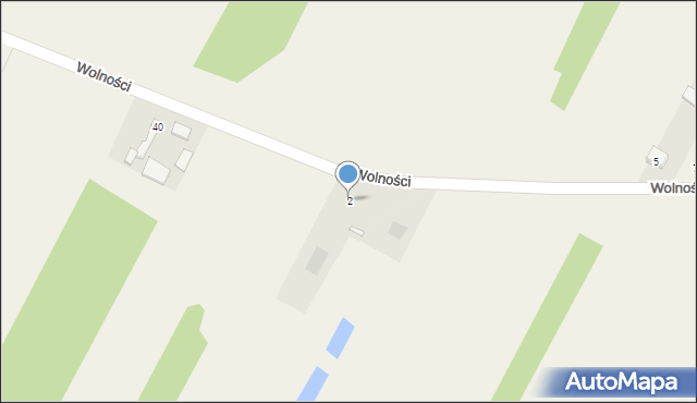 Kajetanowice, Wolności, 2, mapa Kajetanowice