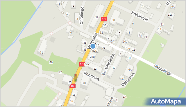 Kalisz Pomorski, Wolności, 22C, mapa Kalisz Pomorski