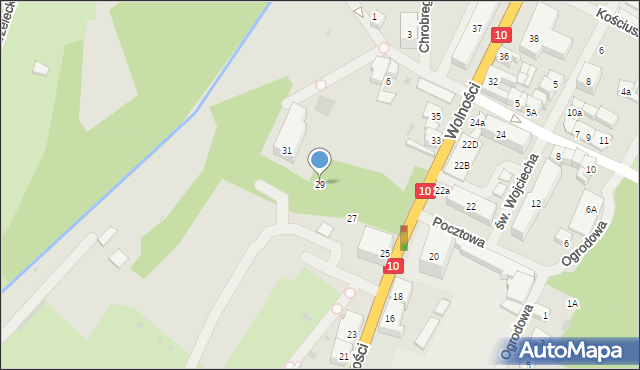 Kalisz Pomorski, Wolności, 29, mapa Kalisz Pomorski