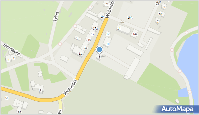 Kalisz Pomorski, Wolności, 8, mapa Kalisz Pomorski