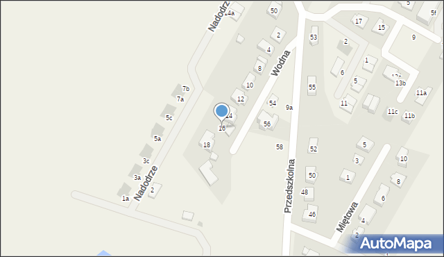 Kamieniec Wrocławski, Wodna, 16, mapa Kamieniec Wrocławski