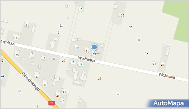 Kamionna, Woźniaka Michała, ks., 33, mapa Kamionna