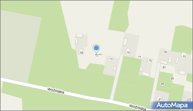 Kamionna, Woźniaka Michała, ks., 71, mapa Kamionna