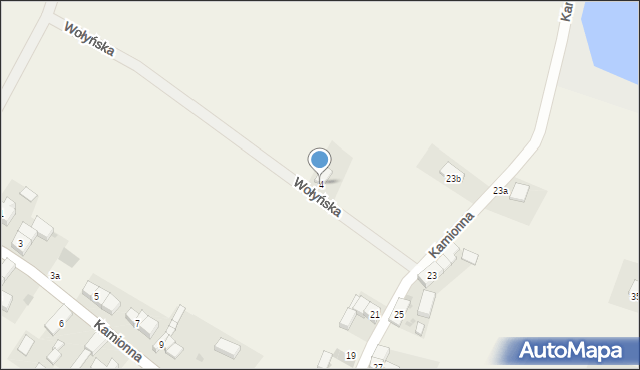 Kamionna, Wołyńska, 4, mapa Kamionna