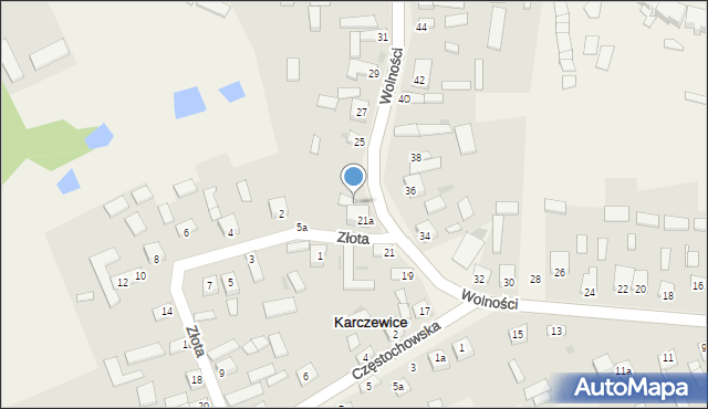 Karczewice, Wolności, 23, mapa Karczewice