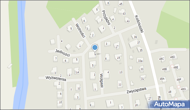 Karlino, Wolgast, 7, mapa Karlino