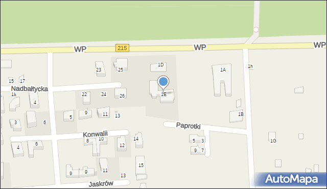 Karwia, Wojska Polskiego, 1E, mapa Karwia