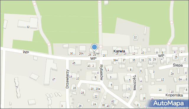 Karwia, Wojska Polskiego, 24, mapa Karwia