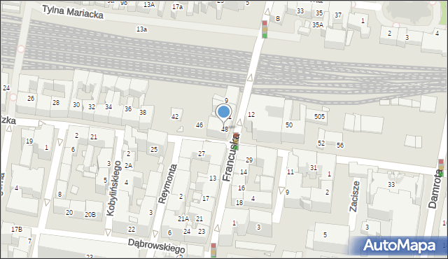 Katowice, Wojewódzka, 48, mapa Katowic