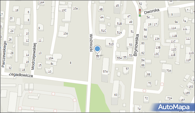 Katowice, Woźniczki Konstantego, 55, mapa Katowic