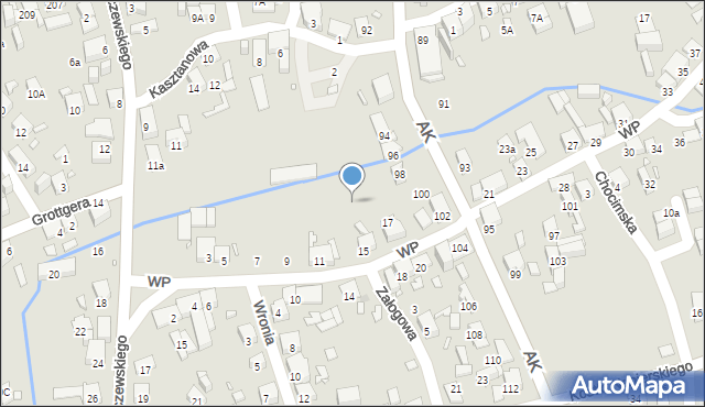 Katowice, Wojska Polskiego, 13a, mapa Katowic