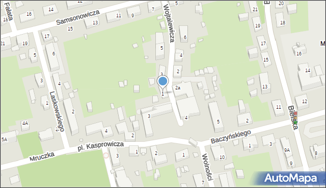 Katowice, Wojtalewicza Alojzego, 1, mapa Katowic