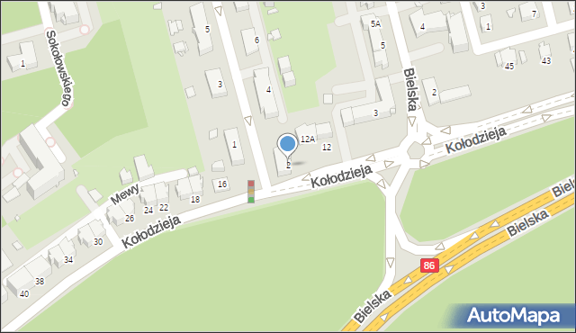 Katowice, Wolności, 2, mapa Katowic