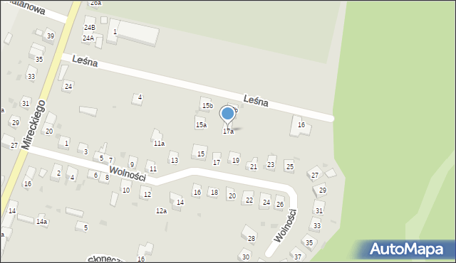 Kąty Wrocławskie, Wolności, 17a, mapa Kąty Wrocławskie