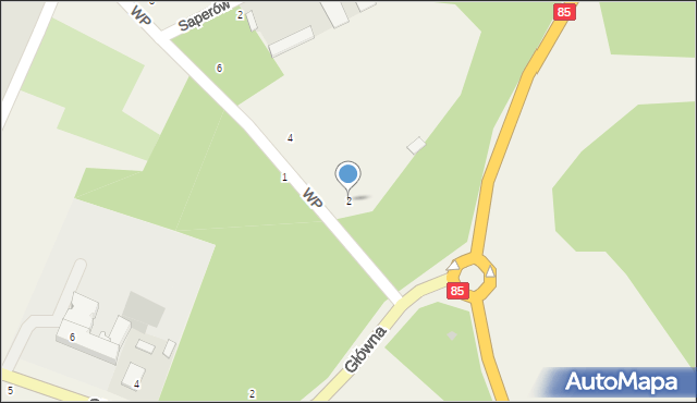 Kazuń Nowy, Wojska Polskiego, 2, mapa Kazuń Nowy