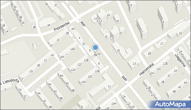 Kędzierzyn-Koźle, Wojska Polskiego, 6a, mapa Kędzierzyna-Koźle