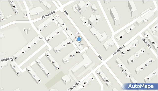 Kędzierzyn-Koźle, Wojska Polskiego, 8, mapa Kędzierzyna-Koźle