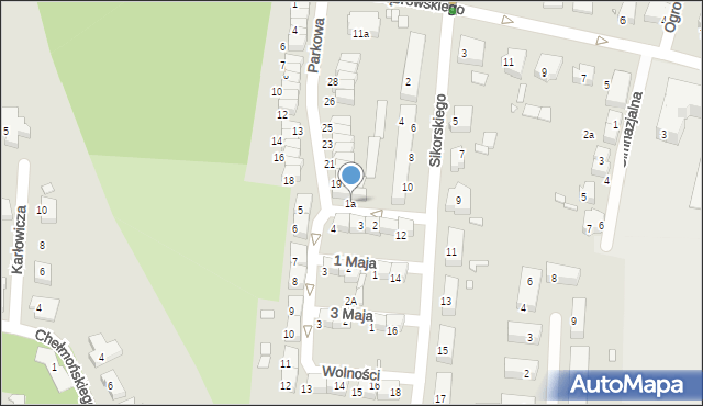Kępno, Wolności, 1a, mapa Kępno