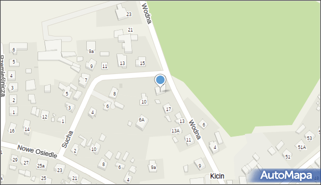 Kicin, Wodna, 19, mapa Kicin