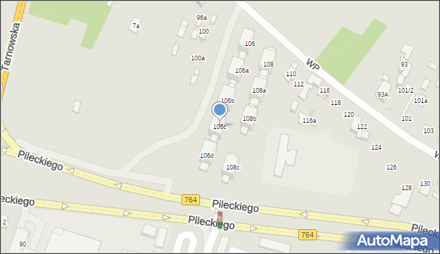 Kielce, Wojska Polskiego, 106c, mapa Kielc