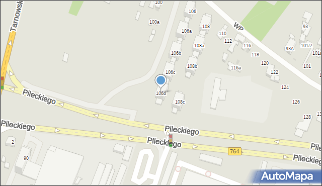 Kielce, Wojska Polskiego, 106d, mapa Kielc