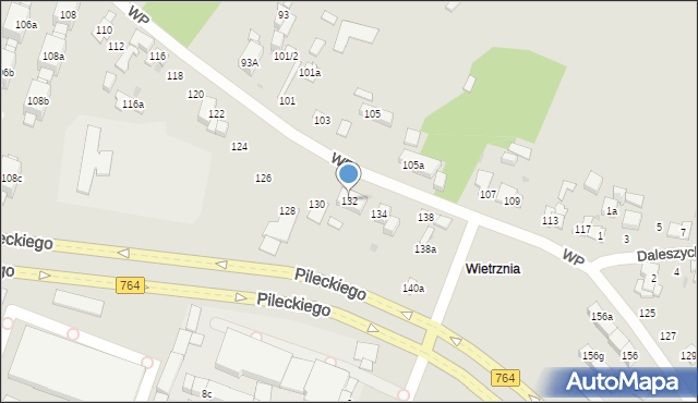 Kielce, Wojska Polskiego, 132, mapa Kielc