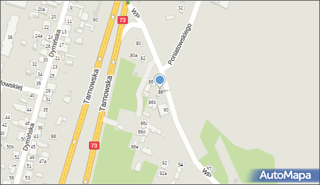 Kielce, Wojska Polskiego, 88, mapa Kielc