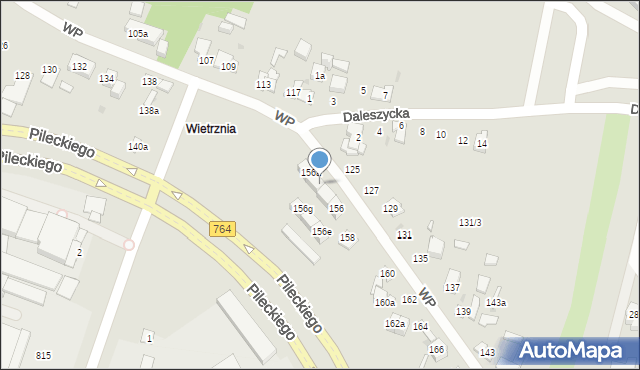 Kielce, Wojska Polskiego, 156b, mapa Kielc