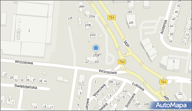 Kielce, Wojska Polskiego, 202a, mapa Kielc