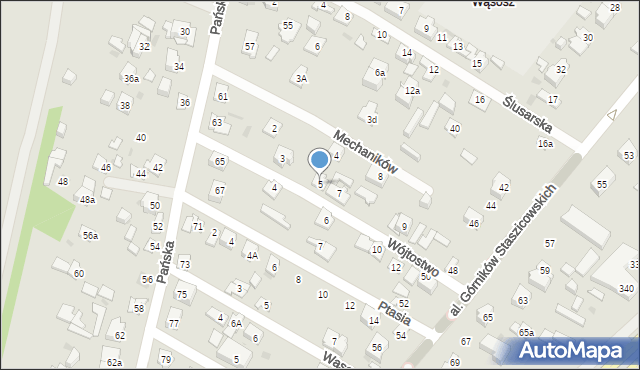 Kielce, Wójtostwo, 5, mapa Kielc