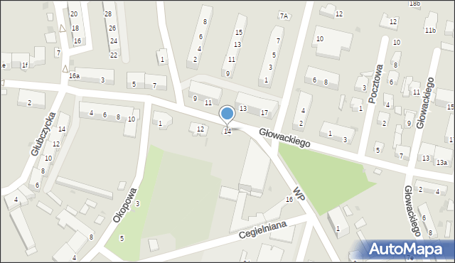 Kietrz, Wojska Polskiego, 14, mapa Kietrz