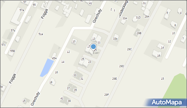 Klaudyn, Wodeckiego Zbigniewa, 19, mapa Klaudyn