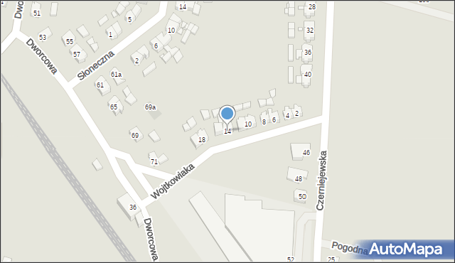 Kłecko, Wojtkowiaka Józefa, 14, mapa Kłecko