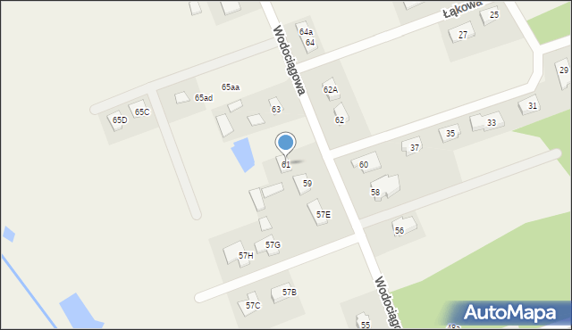 Klepacze, Wodociągowa, 61, mapa Klepacze