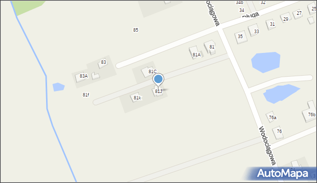 Klepacze, Wodociągowa, 81J, mapa Klepacze