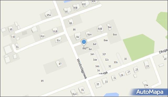 Klepacze, Wodociągowa, 84p, mapa Klepacze