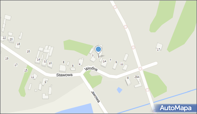 Kłobuck, Wodna, 3, mapa Kłobuck